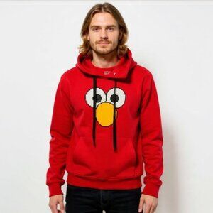 XL/2XL🔴Monstly Heard Rarely Seen 8-bit Red Graphic Crewneck Hoodie
